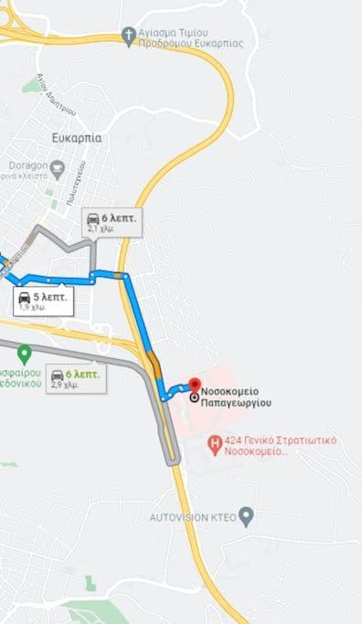 דירות סלוניקי 5 Min From Papageorgiou Free Indoor Parking מראה חיצוני תמונה